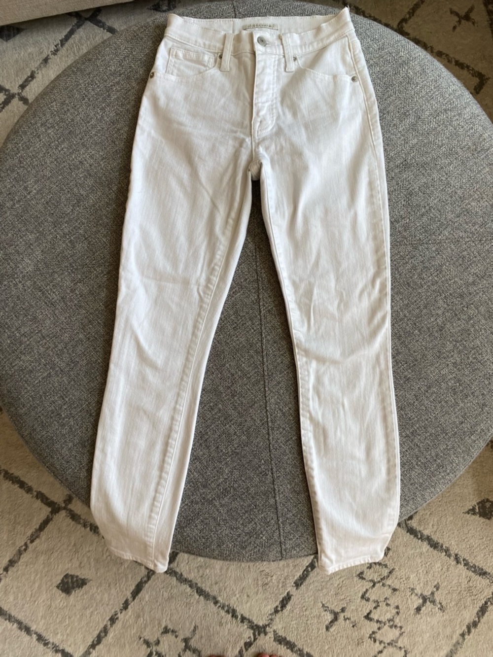 Lucky Brand White High-Rise Jeans